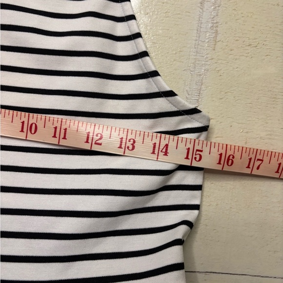 Minkpink Find Me Guilty Halter Dress Black White Stripes New Size Large 12 Mini - Picture 3 of 6